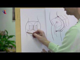 alexander ryzhkin. how to draw glute muscles usually and how to draw correctly.